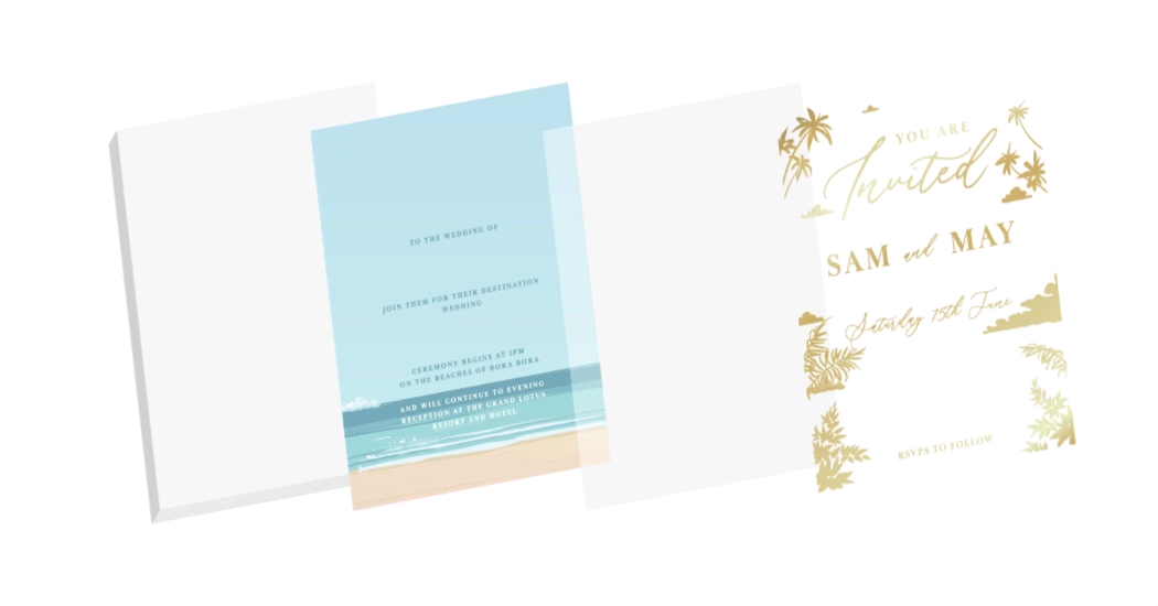 Moving image showing how print and foil come together