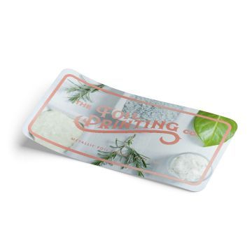 Rose Gold Metallic Foil Sticker Printing Rectangle