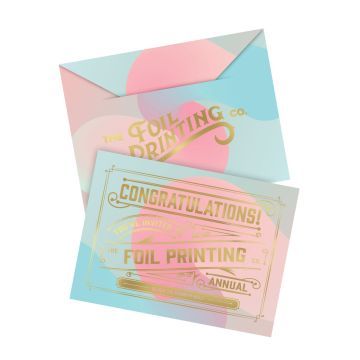 Metallic Foil Envelope Printing C5 Gold