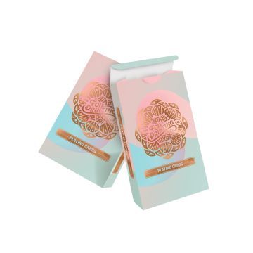 Metallic Foil Playing Card Box Printing Tucked