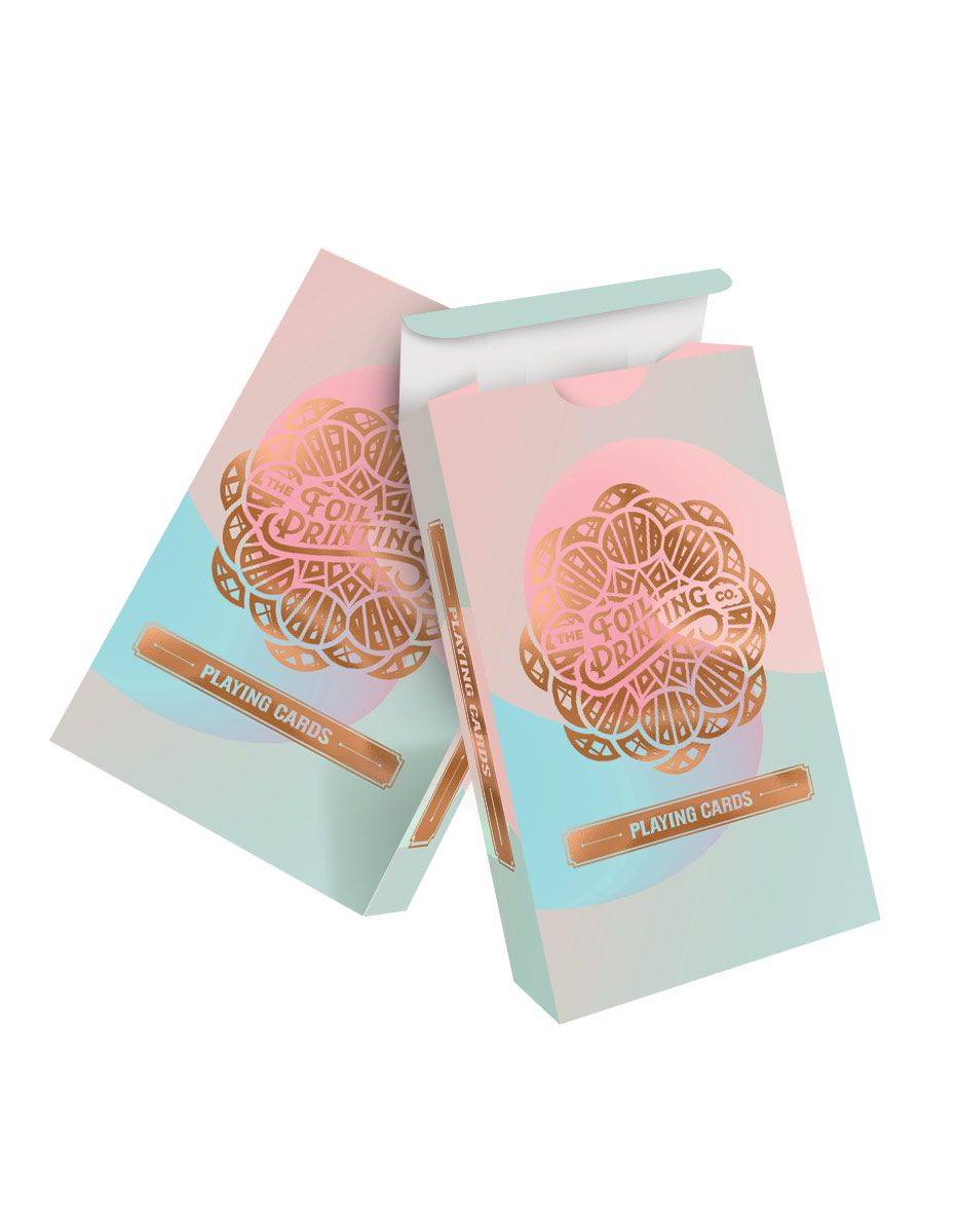 Foiled Playing Card Boxes Copper Foil Fronts