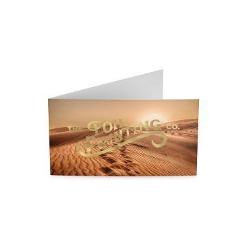 Metallic Gold Foil Folded Business Card Printing Front