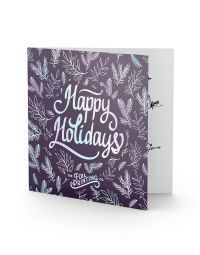 Holographic Foil Greeting Card Open