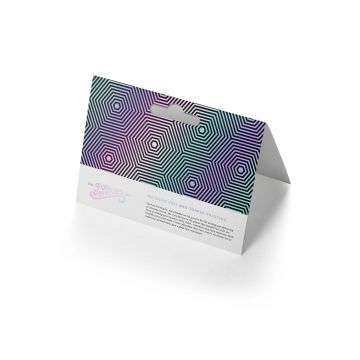 Holographic Metallic Foil Bag Topper Stood Up