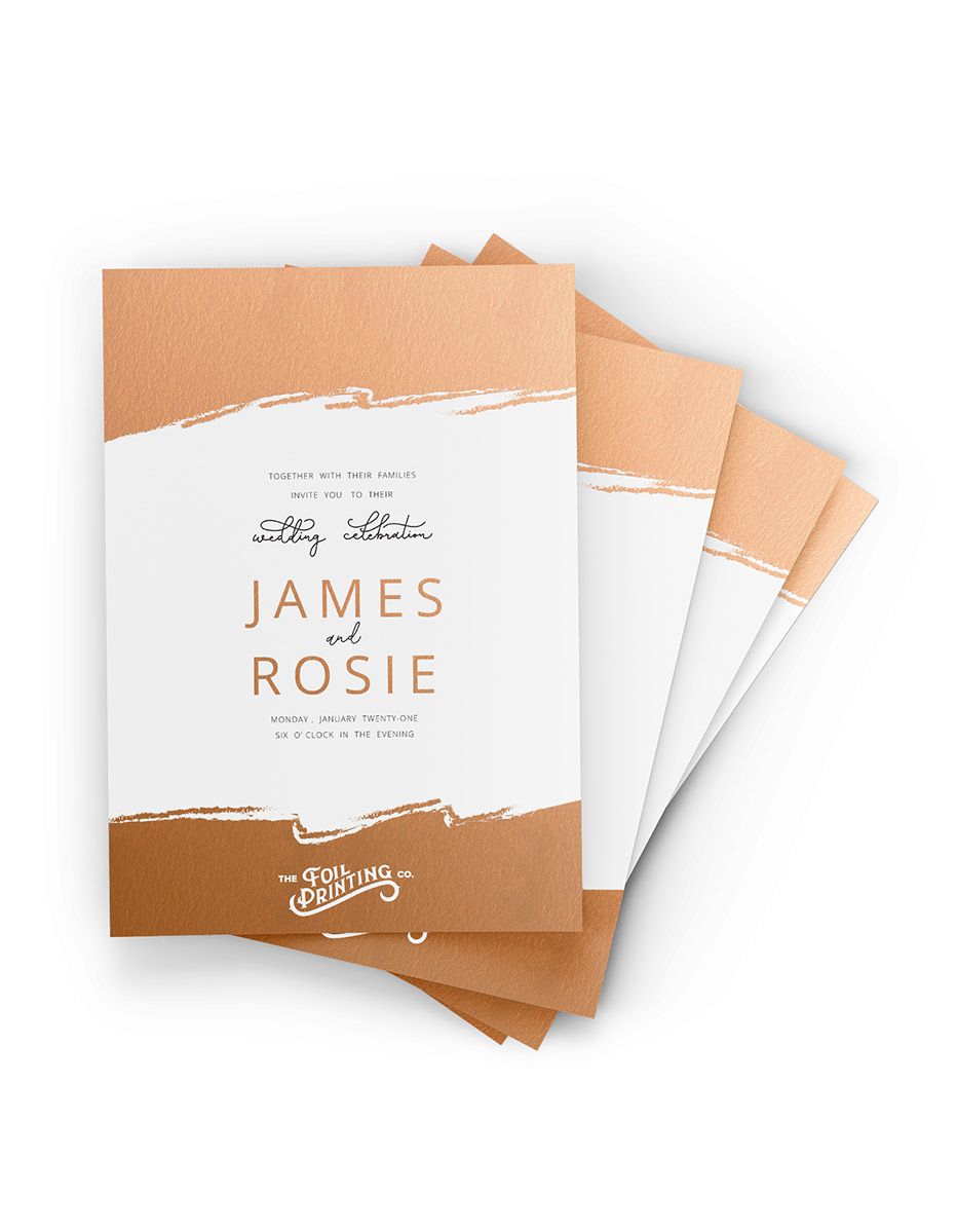 Metallic Copper Foil Invites Fanned