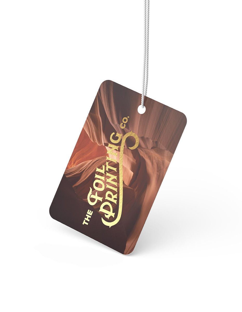 Metallic Gold Product Tag Printing